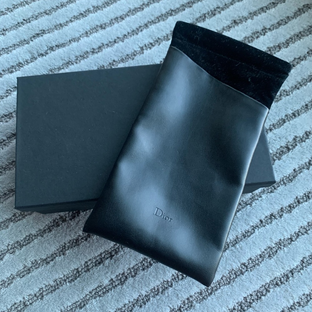 Dior sunglasses pouch and box